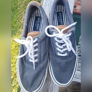 Sperry Men's Gray Canvas Shoes